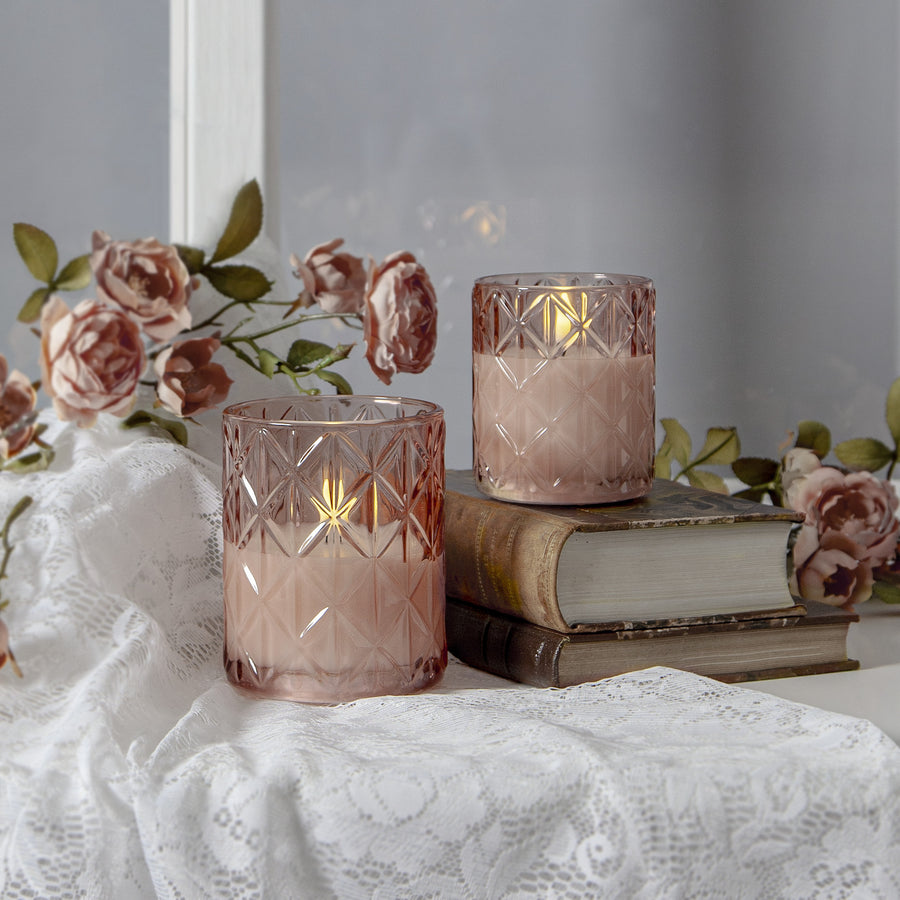 LED Blockljus - varmrosa - bild 2