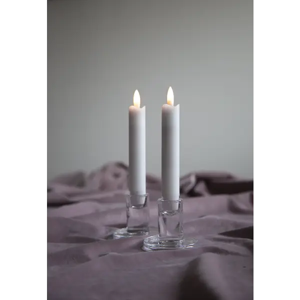 LED-antikljus i äkta vax – 15 cm, 2-pack - bild 2