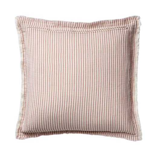 Kuddfodral Line - rosa/vit - bild 2