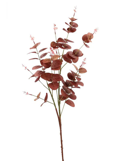 Konstväxt eucalyptus i brunröd ton – 92 cm