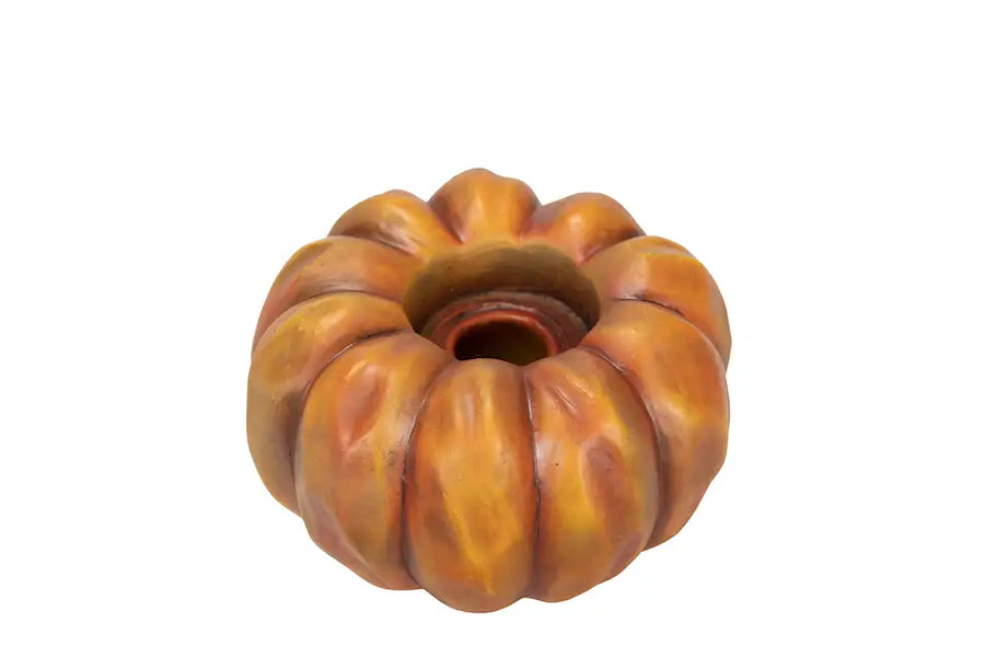 Ljuslykta Pumpa orange – För kronljus och värmeljus - bild 3
