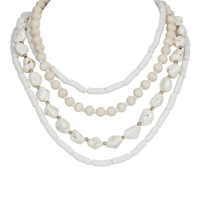 Halsband vit/natur