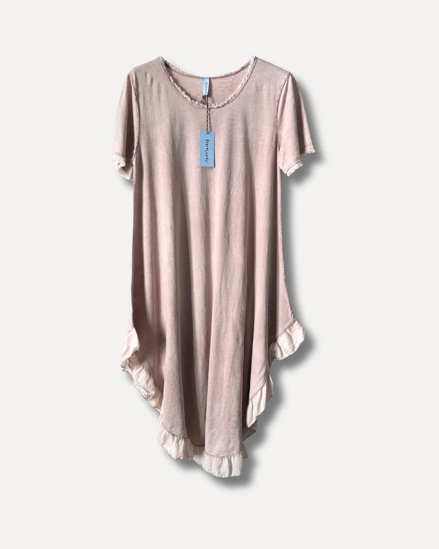 Klänning - Summer Swirl Dress - Washed Powder Pink - bild 3