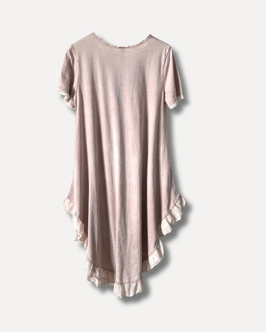 Klänning - Summer Swirl Dress - Washed Powder Pink - bild 4