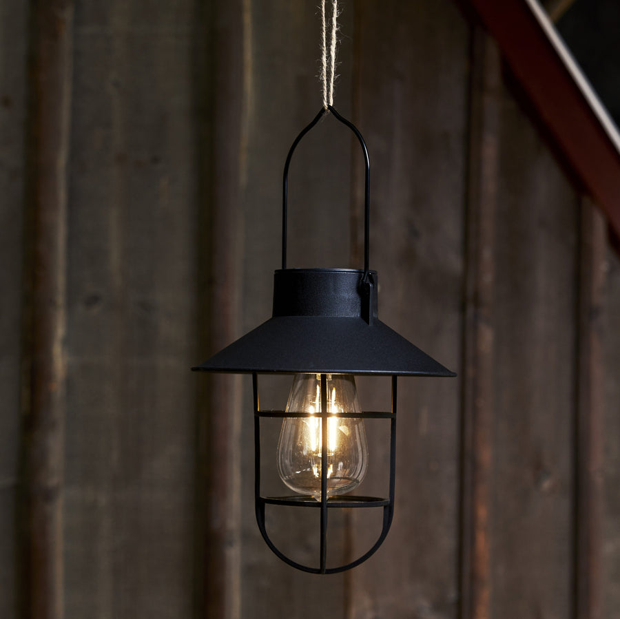 Solcellslykta Cage – hängande dekoration med filament LED - bild 2