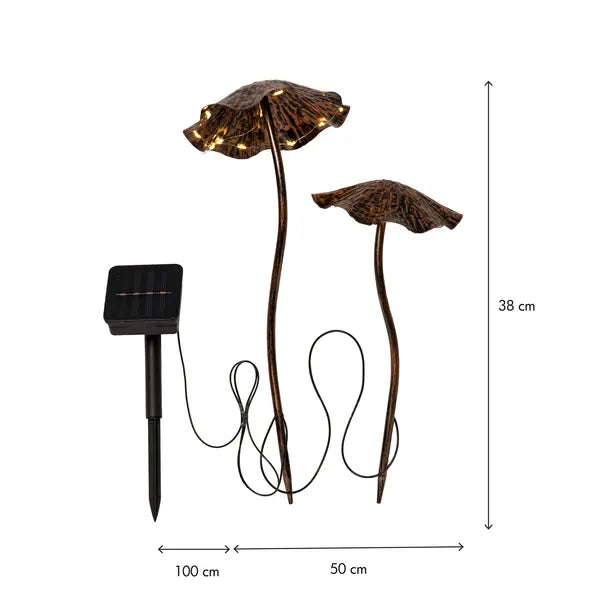 Solcellsdekoration svampar med LED – trädgård & balkong - bild 4