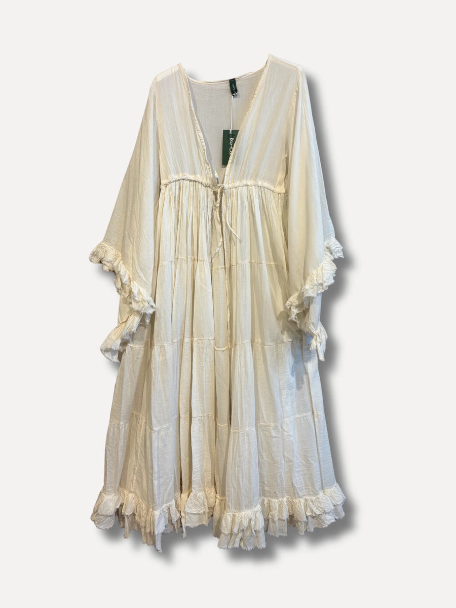 Divine Boho Kappa i 100% bomull – creme - bild 2