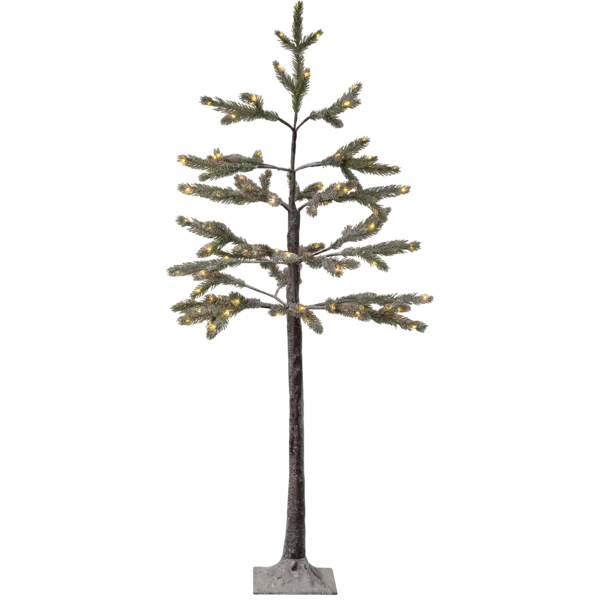 Gran med snö och LED-ljus – 120 cm - bild 3