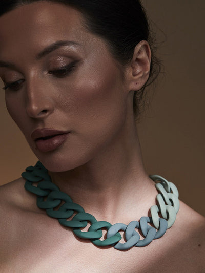 Halsband Sara – Grön ton