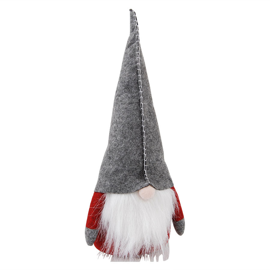Tomte med grå luva 40 cm