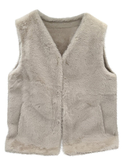 Pälsväst Zoe - off white