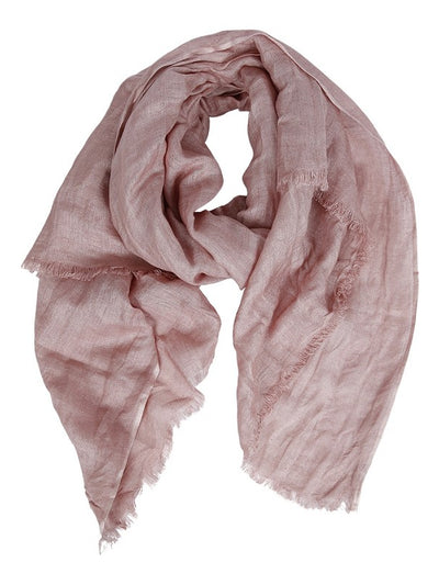 Rosa sjal i linne och viskos - Lätt & elegant!