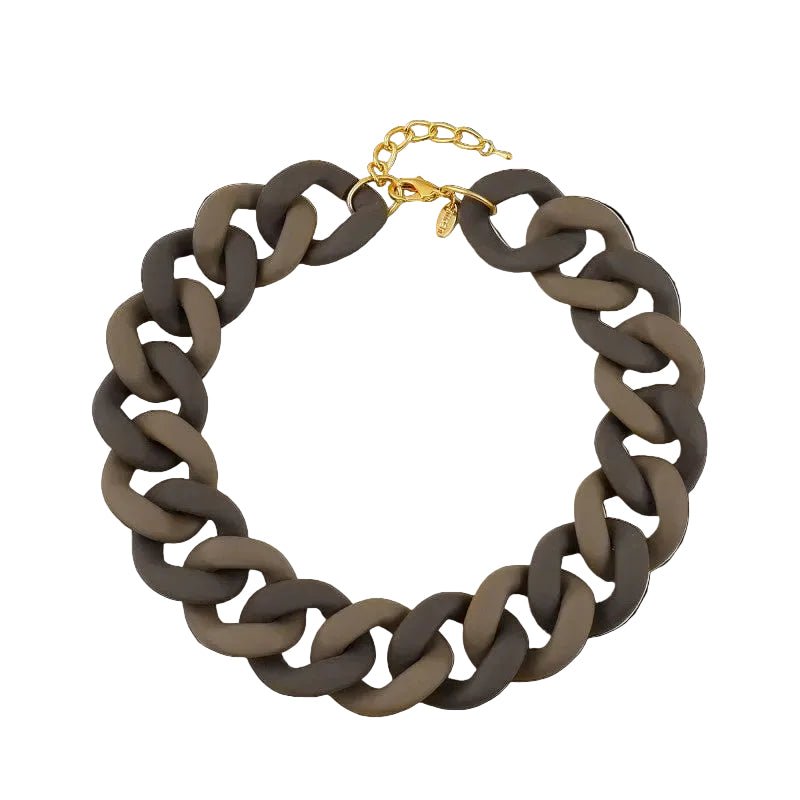 Halsband Sara – brun ton