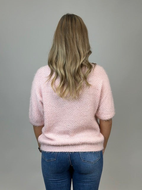 Stickad tröja - Parisa - Rosa - bild 2