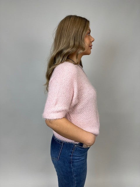 Stickad tröja - Parisa - Rosa - bild 3