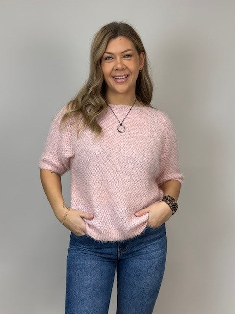 Stickad tröja - Parisa - Rosa - bild 1