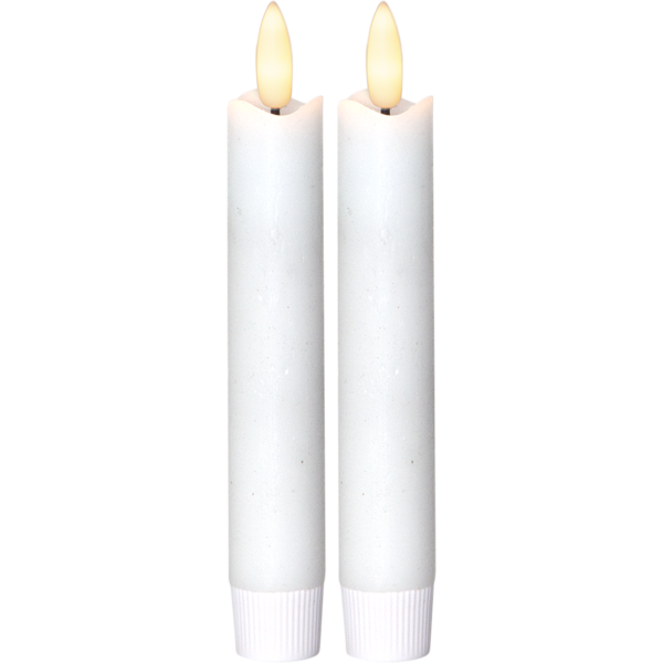 LED-antikljus i äkta vax – 15 cm, 2-pack - bild 3