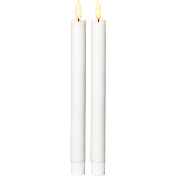 LED-antikljus i äkta vax – 25 cm, 2-pack - bild 3