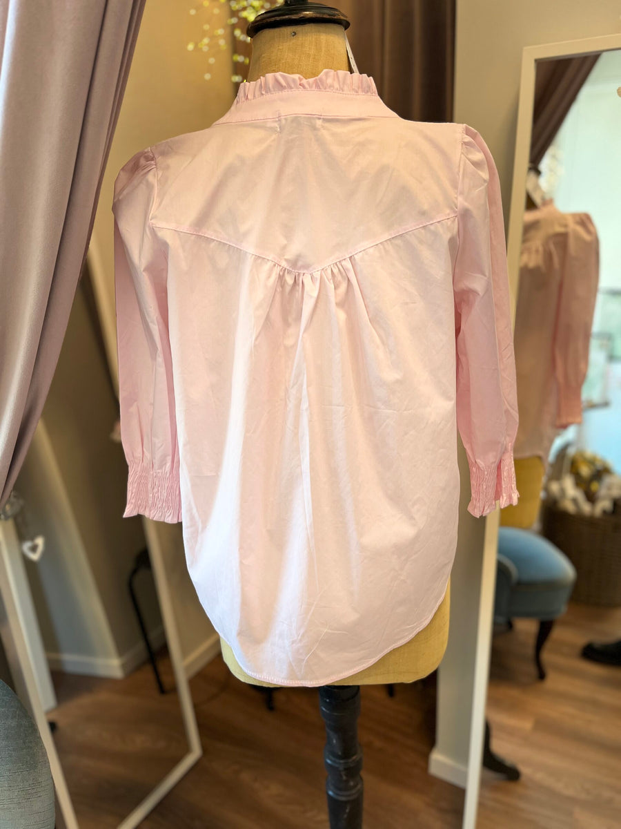 Bomullsblus Liv- rosa - bild 3