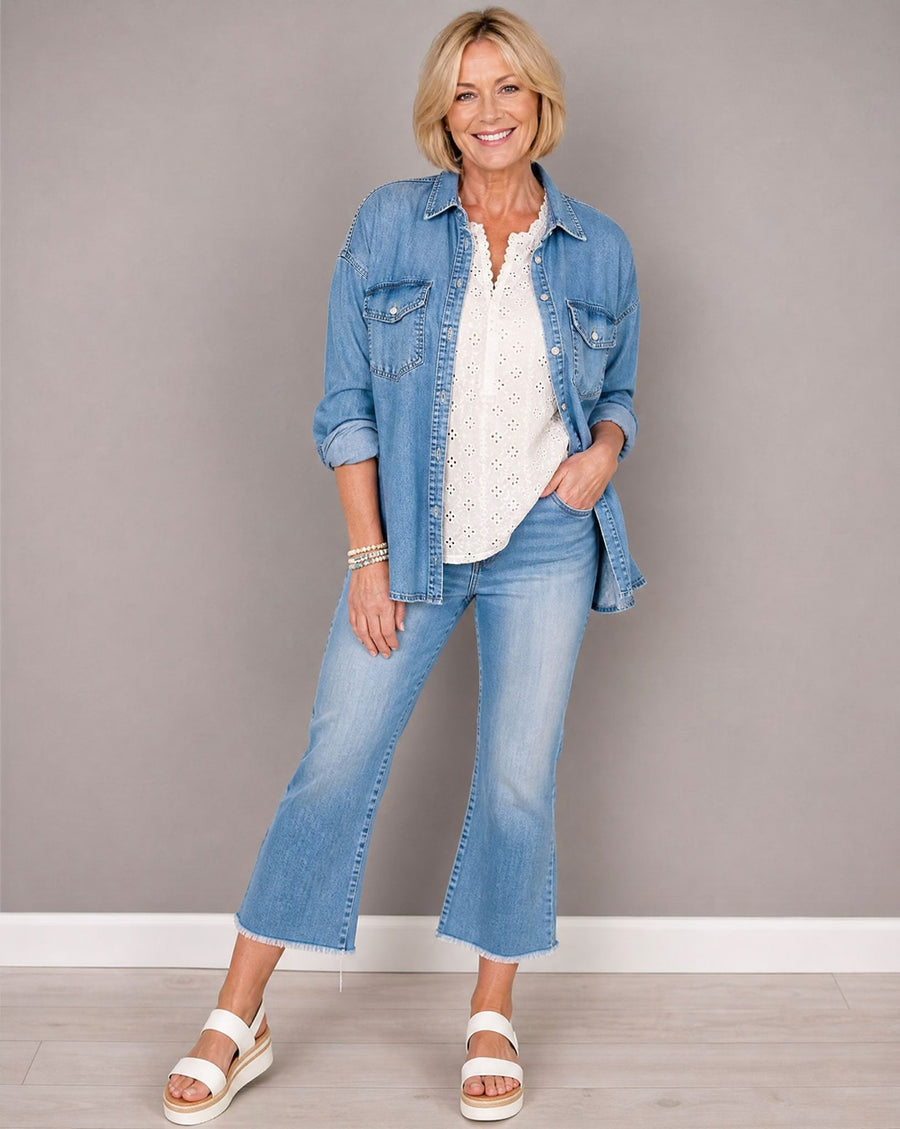 Stretchjeans i ankelmodell - bild 1