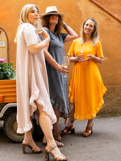 Klänning - Summer Swirl Dress - Washed Powder Pink